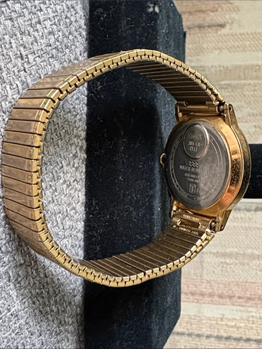 Gold Tone Stretch Bracelet Watch - Unbranded